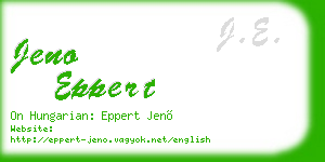 jeno eppert business card