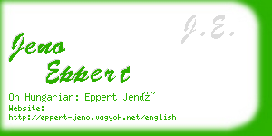 jeno eppert business card